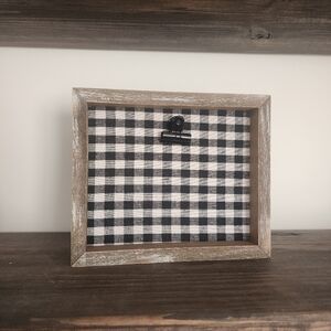 Rustic Buffalo Plaid Clip Frame